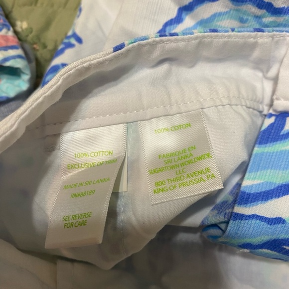 Lily Pulitzer Buttercup shorts with scalloped hem - Picture 4 of 8